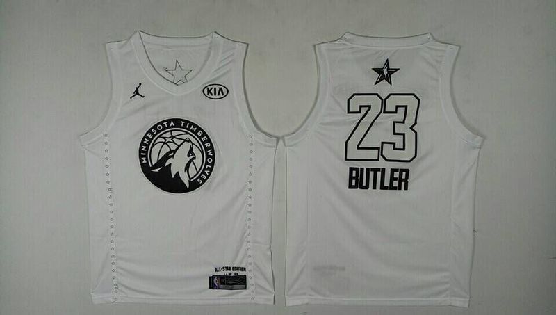 Men Minnesota Timberwolves #23 Butler White 2108 All Stars NBA Jerseys->->NBA Jersey